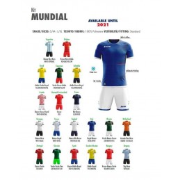 Kit Mundial Zeus Mondiali Calcio Calcetto Muta Divisa Torneo Squadre 