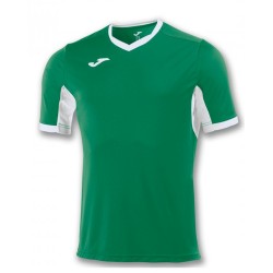 Divisa Joma Champion IV verde bianca kit calcio sportivo t-shirt manica corta collo a V
