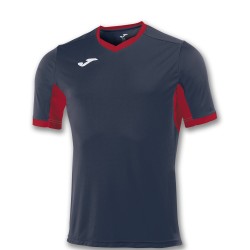 Divisa Joma Champion IV  blu rossa kit calcio sportivo t-shirt manica corta collo a V